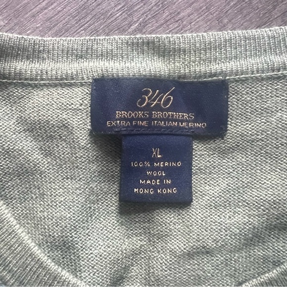 Brooks Brothers Vintage Italian Merino Wool Argyle Cardigan Women Size XL EUC - Picture 2 of 10